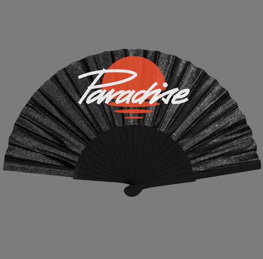 BLACK GLITTER - FAN